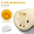 thumbnail image 4 of Battery Operated LED Flameless Candles with Remote and Timer, Real Wax Candles Warm Color Flickering Light for Festival Wedding Home Party Decor(Pack of 3), 4 of 6