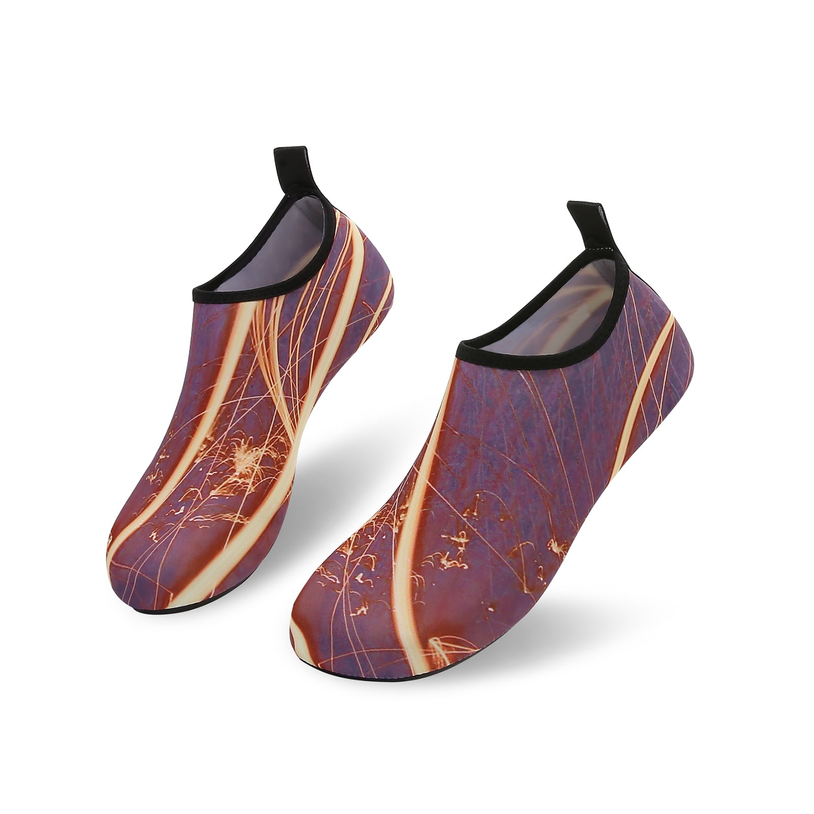 Men and Women a Slip On Barefoot Quick-Dry Beach Aqua Yoga Water Shoes (Spark/Red, 13-14 Women/10.5-11 Men)