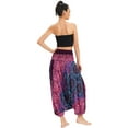 thumbnail image 3 of Combinaison Harem Boho Taille Smockée en Rayonne 2 en 1 pour Femmes, 3 of 6