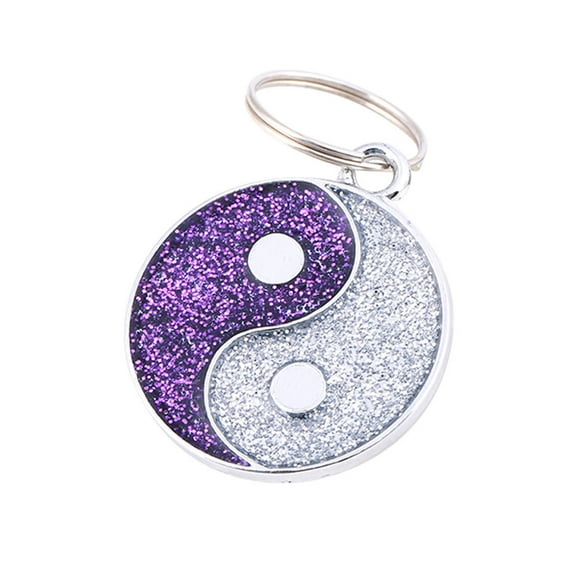 potrochi Pet ID Dog Name tag Cat Number Label Tags cat Collar Tags Bagua Charm pet Collar pendent Dog id tag pet Information tag Cat Front Back Tags Charms Yoga Bracelet