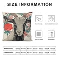 thumbnail image 5 of SHANXI  Pattern Throw Pillow Covers Animal Print Pillows Cover for Sofa Couch 24x24in, 5 of 5