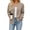 Coffee, variant on Women's Bomber Jacket Zip Up Knit Baseball Coat Long Sleeve Loose Fit Casual Jacket with Pockets Soft Stretchy Outerwear for Fall Spring Daily Wear