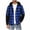 (NEW1)Blue, variant on Thousandth Men Hooded Plaid Flannel Jacket Casual Long Sleeve Shirts Fashion Loose Fit Button Down Shacket with Pockets for Fall Daily Wear