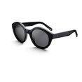thumbnail image 2 of Triwa Women's Grace Round Sunglasses | Black & Green Turtle Temple Tips, 2 of 2