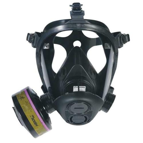 SURVIVAIR 753000 Tactical Gas Mask, Small, 5 pt. Strap