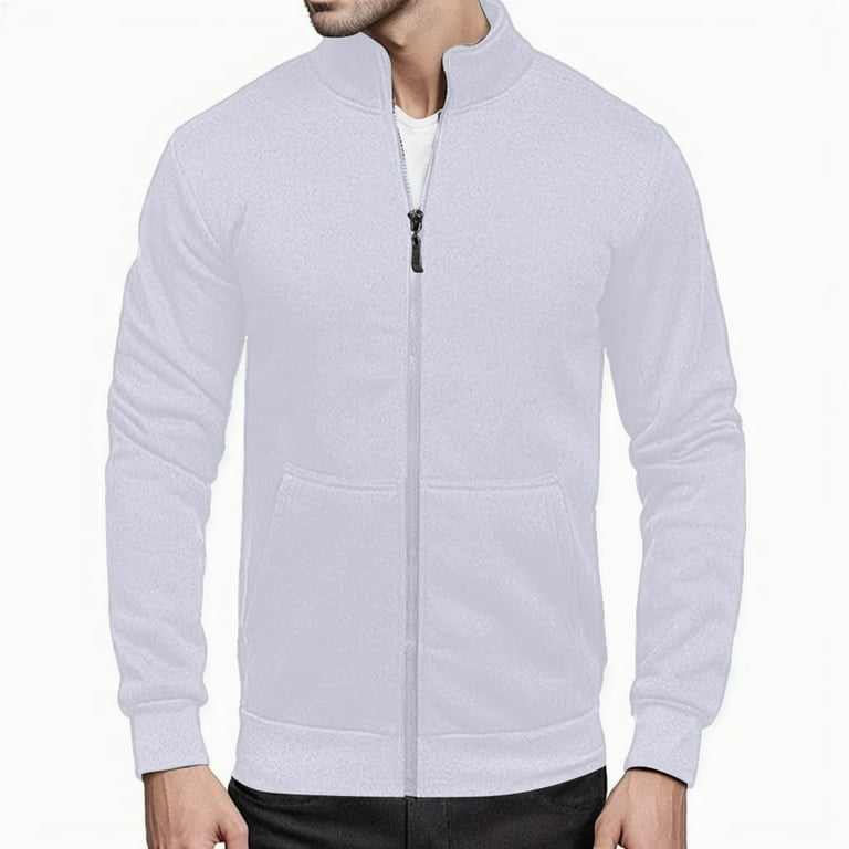 Full zip hoodless clearance sweatshirt