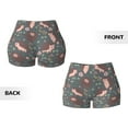 thumbnail image 4 of KLL Hedgehogs and Flowers1 Pattern Workout Shorts for Women Scrunch Short Gym Yoga Running Sport Active Exercise Fitness Shorts, 4 of 8