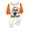 Baby, variant on Halloween Pajamas, Halloween Matching Family Pajamas Orange Skeleton Print Long Sleeve Two Piece Pj Set Spooky Sleepwear Nightwear Loungewear Fall Holiday Family Photos