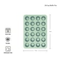 thumbnail image 3 of KitchenAid 24-Cup Aluminized Steel Nonstick Mini Cupcake Pan and Muffin Tin, Pistachio Green, 3 of 8