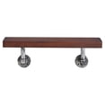 thumbnail image 1 of Danya B GH090UM 36 x 7 in. Floating Pipe Industrial Rustic Wall Mount Shelf - Umber Mocha, 1 of 1