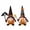 Black and Gray, variant on Halloween Pumpkin Gnome Stuffed Animal, 11.4 in Faceless Dwarf Plush Toys, Halloween Indoor Decoration for Sofa Bedroom, Trick Or Treat Halloween Party Gift (Gray)