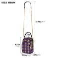 thumbnail image 2 of FORMRS Crossbody Bag for Women Quilted Travel Shoulder Cell Phone Purse with Chain Strap Handbag, Gold and Green Floral Pattern, 2 of 7