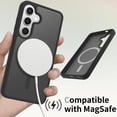 thumbnail image 3 of ELEHOLD Case for Samsung Galaxy S25, Shockproof Magnetic Skin-Feel Case,Compatible with Wireless Charging,Blue, 3 of 6