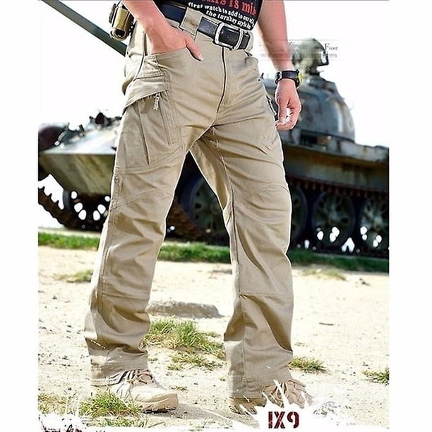 2022 pantalones de carga ligeros para hombre, pantalones militares elásticos transpirables con múltiples bolsillos, pantalones para correr al aire libre, pan táctico ZefeiWu 8390611216122