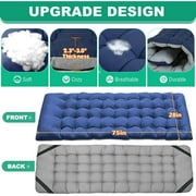 ABORON Folding Camping Cot Bed ,With Removeable Mattress for Adults,Portable Outdoor Cots with 2 Sided Mattress & Carry Bag