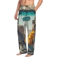 thumbnail image 2 of Daiia Desert Monkeys Drive Men's Sleep Pant with Pockets and Drawstring,Pajama Pants-Large, 2 of 9