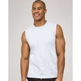 thumbnail image 4 of Real Essentials 5 Pack: Men's 100% Ultra Soft Cotton Sleeveless Crewneck Tank Top Casual Shirts Tees (Big & Tall Available), 4 of 5