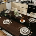 thumbnail image 2 of KULAGAGA Kitchen Dining Table for 6-8 People, Rectangular Meeting Table, 86.8"W x 47.2"D, Black & Walnut, 2 of 8