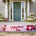 thumbnail image 6 of LUUFILx Valentine's Day Celebration Backdrop Heart Decorations Photography Props Romantic Party Supplies Banner Background Wedding Decor, 6 of 8