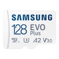 thumbnail image 1 of Tarjeta de memoria TF Irfora SAMSUNG EVO Plus Tarjeta TF de 128 GB U3 A2 V30 Tarjeta Micro SD de alta velocidad de hasta 130 MB/s Velocidad de lectura para teléfono Tablet Monitoreo de seguridad Irfora Tarjeta de memoria TF, 1 of 7