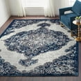 thumbnail image 2 of Amer Rugs Alexandria Wiltshire Navy Medallion 4'x6' Area Rug ALX860406, 2 of 4