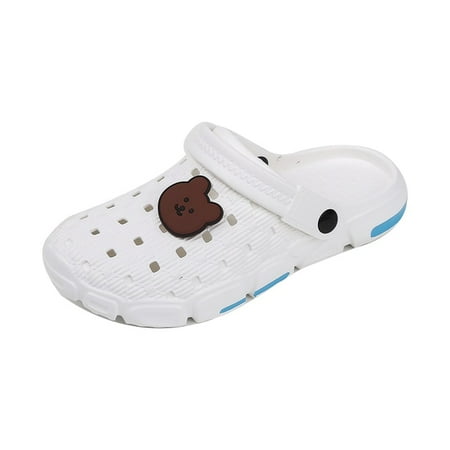 

Cartoon Cute Garden Sandals Women Summer Slippers Casual White Slip on Garden Loafers Women Hole Sandals zuecos de verano mujer