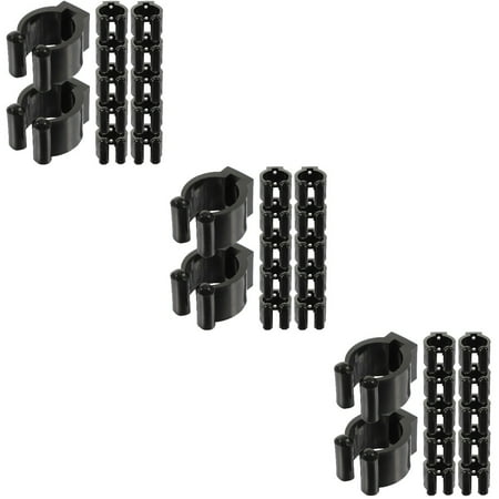 36 Pcs Portable Fishing Rod Holders Plastic Club Clips Pole Storage Racks Fishing Tools