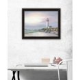 thumbnail image 2 of Trendy Decor 4U "Lighthouse at Sunset" Framed Wall Art, Modern Home Décor Black Framed Print for Living Room, Bedroom & Farmhouse Wall Decoration by Georgia Janisse 18"x14", 2 of 2