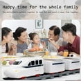 thumbnail image 5 of NOVELAR Electric Rotating Train Toy Set, 47 in Long Track with Moving Dining Cars, Imaginative Play House & Party Decoration for Children, 5 of 7