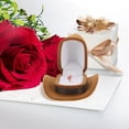 thumbnail image 2 of GOOHOCHY Caja de almacenamiento de un solo anillo, caja de almacenamiento de anillo y sombrero, soporte de anillo decorativo para Festival, 2 uds., 2 of 7