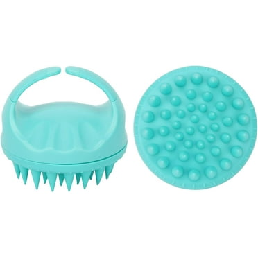 Scalp Scrubber, Relax Stress Silicone Scalp Exfoliator Handheld Soft for Wet Hair (green)