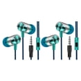 thumbnail image 4 of QualitChoice Hot Sale Earphone Universal 3.5mm In-Ear Stereo Earbuds Built-in Microphone High Quality Wired Earphones For Mobile Phone Blue 2Set, 4 of 6