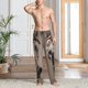 thumbnail image 2 of Fotbe Funny Horse Faces Expressions Pantalones de Pijama para Hombre, Pantalones de Dormir, Pantalones de Casa con Cintura Ajustable y Bolsillos-Small, 2 of 6