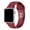 Cranberry, variant on Black Silicone Replacement Apple Watch Band (Fits All Models)