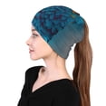 thumbnail image 6 of KLL Modern Style Blue Parrot Pirnt Wicking Running Beanie Head Wrap Cycling Bandana for Men Women, 6 of 8