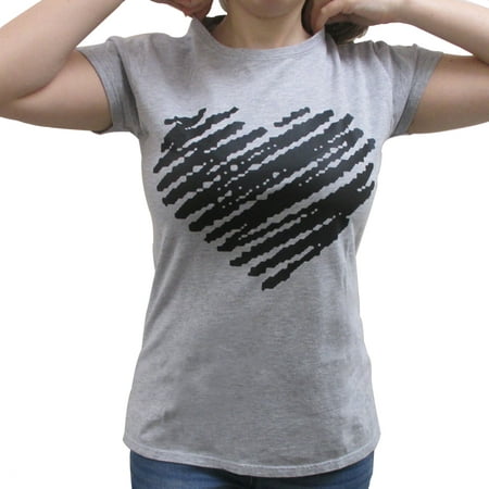 Women Heart Love T-Shirt Graphic Tee Short Sleeve Casual Tank Top Gift S-3XL