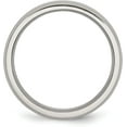 thumbnail image 3 of Chisel Stainless Steel Brushed and Polished 6.2mm Flat Beveled Edge Band - Ring Size 7.5, 3 of 8