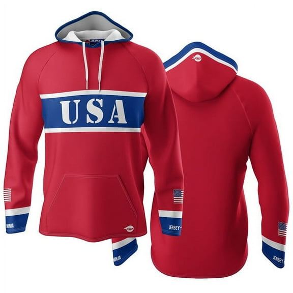 Team USA Red Lightweight Hockey Hoodie