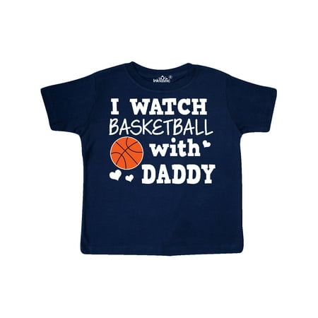 

Inktastic I Watch Basketball with Daddy Gift Toddler Boy Girl T-Shirt