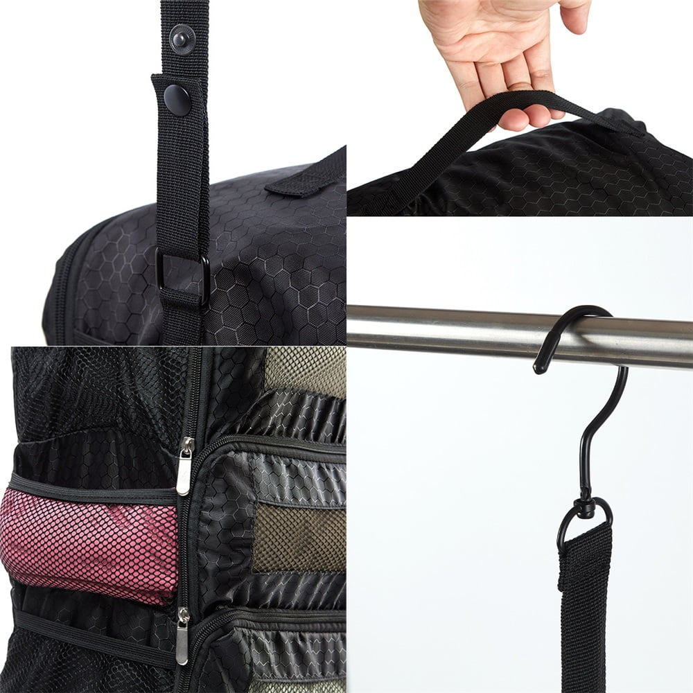 Hanging Packing Cubes All in One Ultra-Light Travel Shelves Portable Compression Organizer Bag Essentials for Carry-on Luggage Suitcase Closet Wardrobe Accessories