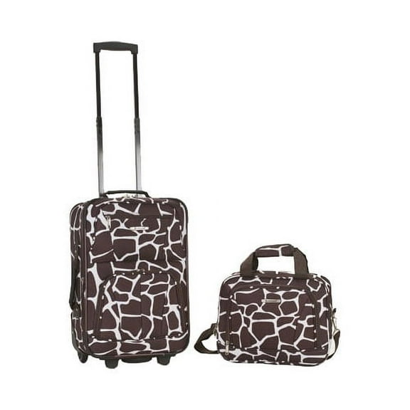 Rockland Fashion Softside Upright 2 Piece Luggage Set F102