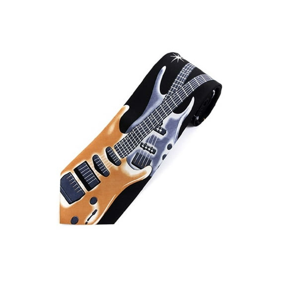 Guitars Novelty Tie