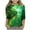 4-Green, variant on ZTKWD Boys Girls Tie Dye Shirt 3D Graphic T-Shirt Cool Crewneck 3/4 Sleeve Top Tees for Kids 6-16 Years