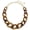 Tortoiseshell, variant on Statement Chunky Acrylic Chain Link Choker Necklace Fashion Women Collar Necklaces Acrylic Resin Chain Necklace(N0097-White)
