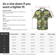 thumbnail image 4 of Fotbe Surfing Dinosaur Hawaiian Shirt for Men Unisex Summer Beach Casual Short Sleeve Cotton Linen Button Down Shirts-X-Large, 4 of 5