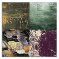 thumbnail image 3 of 18"x18" Tiles Decor Green Notes by GraphINC Wall Art Print on Canvas Fabric Gray, 3 of 3