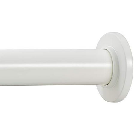 Ivilon Tension Curtain Rod - Spring Tension Rod for Windows or Shower 24 to 36 Inch. Ivory