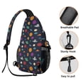 thumbnail image 3 of Sac à Bandoulière Imprimé Galaxy - Sac à Dos d'Épaule Durable pour Randonnée et Vélo - Spacieux et Confortable, 3 of 5