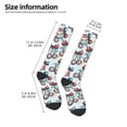 thumbnail image 2 of Pofeuu Disco Ball Cherry With Bow Print Stockings, Adult Running Hiking Socks for Youth and Adult, 2 of 6