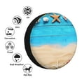 thumbnail image 4 of Honeii Boards and Beach Print Tire Covers, Waterproof Anti-UV Sun Snow Rain Tire Covers for Trailers, RV, Camper, SUV, Truck-15 inch, 4 of 6